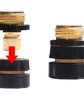 Three Quarter Inch Garden Hose Quick Connect Set Includes Six Male And Six Female Connectors With Extra Washers For Easy Attachment and Quick Release Hose Fittings for Fast Swapping Between Sprayers Nozzles And Accessories.