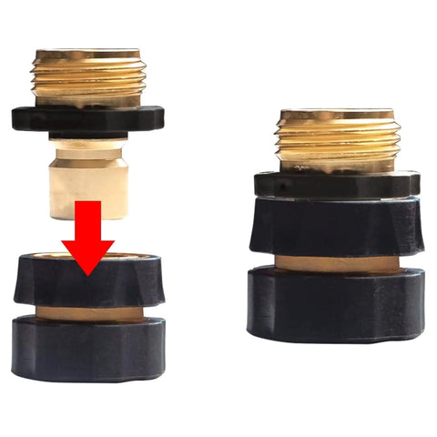 Three Quarter Inch Garden Hose Quick Connect Set Includes Six Male And Six Female Connectors With Extra Washers For Easy Attachment and Quick Release Hose Fittings for Fast Swapping Between Sprayers Nozzles And Accessories.