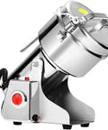 Electric Grain Grinder Mill with Swing Open Chamber for a Fast Grind on Dried Grains Beans Spices Herbs and Cereal