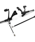 Ride Ready Forward Control Foot Pegs And Lever Linkage Kit For Harley Sportster XL Models 2014 2022, black