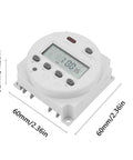 Oumefar 16A Digital Timer Switch With Lcd Display Cycle Countdown Control, 60mm size, white enclosure for home automation.
