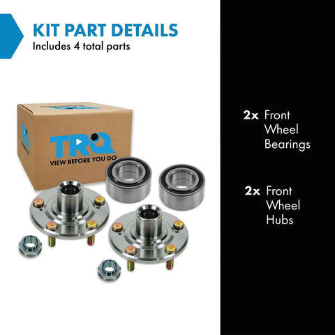 2 Piece Front Wheel Bearing And Hub Kit For Honda CRV 2002 2006 And Element 2003 2011 Includes Two Front Hub Assemblies