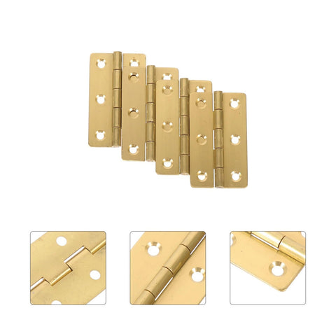 Rotating Concealed Hinges for Doors and Cabinets, 4 Pack, 6 Eye 45x27mm Folding Butt Hinges, Easy Install, Heavy Duty shown in detail