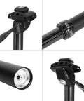 Cable-Less Hydraulic Dropper Seatpost For MTB E-Bike And Road Bikes, Dia 27.2mm 30.9mm 31.6mm, Travel 100mm 120mm 125mm