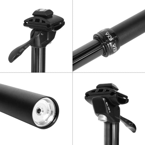 Cable-Less Hydraulic Dropper Seatpost For MTB E-Bike And Road Bikes, Dia 27.2mm 30.9mm 31.6mm, Travel 100mm 120mm 125mm