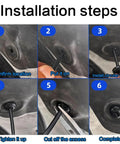 Installation steps for Heavy Duty Nylon Cable Tie Set For Everyday Fixes Self Locking Zip Ties With Universal Buckles