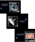 Visual demonstration of Portable Countertop Dishwasher With Five Automated Wash Cycles And Six Place Settings Featuring One Touch Auto Clean Mode showing cleaning features.