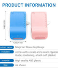 Magnetic Sewing Machine Seam Guide 4 In 1 Edge Guide With Built In Seam Ripper And Ruler ABS Blue and Pink, Size 4.2cm x 7.3cm