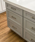Antique Brass Knurled Cabinet Pulls 5 Inch Center To Center Solid Brass Dresser Drawer Handles on grey kitchen drawers