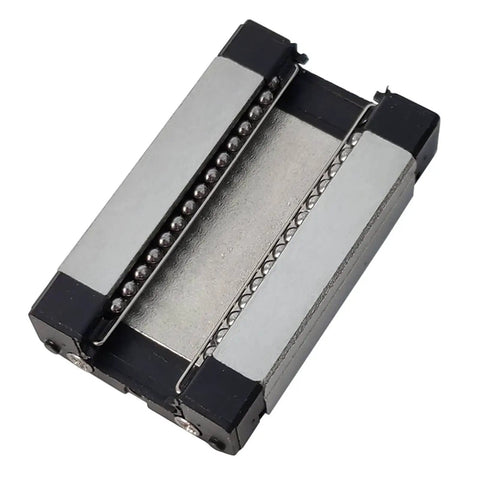 700mm Linear Rail Kit With MGN12 Rail And Stainless Steel MGN12H Carriage Block For 3D Printers CNC Upgrades Machining And Precise Linear Motion Gear, stainless steel block close-up