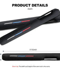 Sporty Leather Seat Gap Filler Plug For BMW Series Cars, Universal Seat Gap Spacer With Racing Color Stripes, 17.51 inches long