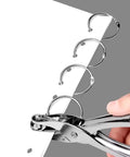 Two Pack Single Hole Puncher Metal Craft Hole Punch for Scrapbooking and Tickets 6 mm Hole Diameter punches up to 8 sheets in use