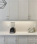 Modern kitchen with 10 Pack Brushed Champagne Bronze Cabinet Pulls Three And Three Quarters Inch Hole Center Zinc Alloy Handles.