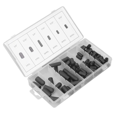 Vacuum Hat Plug Kit With 80 Pieces Pro Grade Durable Rubber Seals High Temperature Leak Proof in plastic box