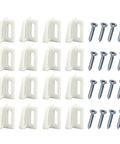 16 Piece Pocket Door Bottom Guides Set For Sliding Doors Universal Fit Interior Doors Jamb Mounted Aluminum Track System With 8 Heavy Duty Guides And 8 Rust Proof Screws