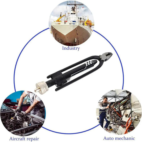 Durable 6-Inch Safety Wire Pliers With High-Carbon Steel Jaws Delivering 10x Torque for aircraft and auto industry use.