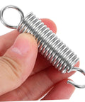Top Tier 8 Piece Mechanical Compression Spring Kit Perfect For Crafting And E V Brackets Plus Ladder Feet Heavy Duty Stainless Steel Stuff That Holds Tight. stainless steel compression spring with hooks held in hand