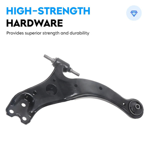 Lower control arm, black steel, front suspension link for Toyota Avalon/Sienna/Solara