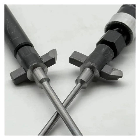 Top Tier Adjustable Hard Alloy Valve Seat Grinding Wheel Reamer Handle With Universal Car And Motorcycle Tool Kit For 30/45/60/70/90 Degree Angles To Fix Minor Engine Malfunctions Like A Champ With Durable Family Vehicle Gear. Hard alloy valve seat tool handles crossed on white background