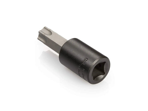 Half Inch Drive T70 Torx Impact Bit Socket With S2 Steel Six Lobed Torx Tip, Precision Tolerance Fit That Resists Camming Out, High Torque Capacity