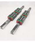 Stainless Steel Linear Guide Rail Set With Four Carriages, Two Pieces, Range 300mm To 1500mm, HGH25CA Compatible, A Real Workhorse For CNC Machines, 3D Printers, Engraving Platforms, And Automated Inspection Systems, 2-piece rail set with four carriages