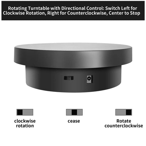 Rotating turntable with directional control for Dope UV Resin Curing Light For 3D Printers With 360 Degree Rotating Turntable And 48 405nm LEDs.