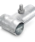 Six Pack End Rail T Clamps For 1-3/8 Inch OD Pipe Heavy Duty Galvanized Steel Fence Connectors with bolts and nuts included