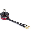 RS2205 2300KV Brushless FPV Motor CW CCW For 3S To 4S LiPo Drones with banana plugs, cooling fins, and aluminum frame