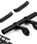 7.9 Inch Bike Handlebar Extender Aluminum Alloy Bracket Extension For Double Mounts Includes Handlebar Gloves