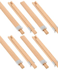 No Fuss Straight Up Smooth Heavy Duty 16 Inch Wood Drawer Slides Premium Beech Hardwood Center Track with Wax Coated Metal Glides set of 8