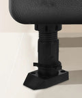Close-up of Sturdy Adjustable Cabinet Legs Set Of 4 Heavy Duty Furniture Leveling Feet With Thickened ABS Plastic base