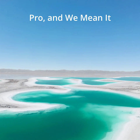 Aerial view of turquoise bodies of water under clear blue sky, captured by Ultra Light Mini 3 Pro Drone With 4K Video And 48MP Photos 34 Minute Flight Time Sub 249 Grams Foldable Pocket Friendly Aerial Camera For Adventures Obstacle Sensing Return To Home FAA Remote ID Compliant.