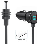 Gotta Have This Heavy Duty 3 In 1 Starlink Mini Car Charger with 10 Foot Waterproof DC Cable and dual USB-C/USB-A ports.