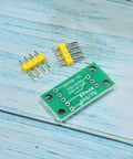 X9C103S Digital Potentiometer Module For Arduino Four Piece Set with green PCB board and yellow connector pins on a blue background