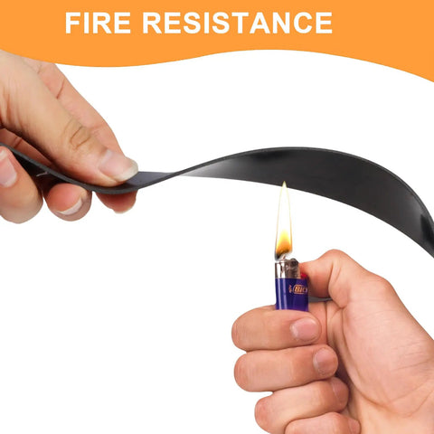 Testing fire resistance of DIY Neoprene Rubber Sheet Solid Seal Material For Gaskets, Anti Slip Pads, Size 12 In X 1/16 In X 10 Ft