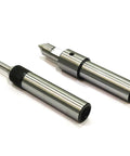 Pair Of Two Spring Center Tap Guide Tools Built For Lock Tight Alignment And Butter Smooth Threading On Lathe Mill Or Jig Bore Setups With Rock Solid Hardened Steel Construction, showing tap guide tools with knurled shank and hardened tips.