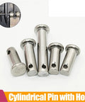 10 Piece Flat Head Pin Shaft With Hole Kit M4 Stainless Steel Locating Pins For Positioning Cylindrical Dowel Pins 40mm Length Pro Grade Heavy Duty Workshop And DIY Tooling Set, stainless steel pins