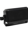 Rectangular External Communications Speaker For Ham Radio CBs And Scanners, 5 Watt, Black, Compact 4.5 By 2.5 By 2.25 Inch Speaker On Bracket