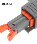 Heavy Duty Push Door Catches For Cabinets Hidden Latch With Adjustable Rebound Force, close-up view of clip-on mechanism.