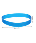 Aluminum Cutting Belt Set For Sander And Polisher 3 Piece Replacement Rubber Belts Blue For Grinding Sanding And Polishing Tasks Durable Sanding Belts For Grinder Sander Belts shown in blue, 22cm.