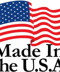 American flag with "Made in the USA" text below.