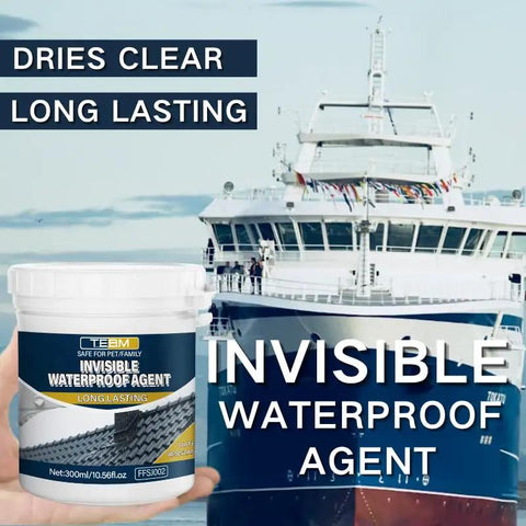 Tough As Nails Invisible Waterproof Sealant, Straight Up Crystal Clear Nano Leak Proof Coating in 300ml container.