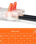 Heavy Duty Lever Wire Connectors Push In Electrical Nuts UL Certified For Secure Home Wiring Projects Quick Splice And Safe Connections That Are Totally Rad. clear 2-wire connector, 20-12 AWG, 300V