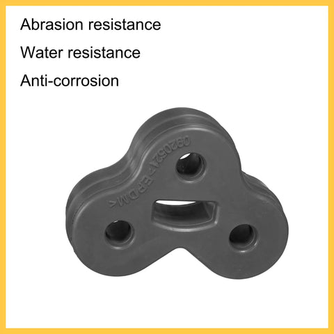 Super Durable 11mm 3 Hole Muffler Exhaust Hanger Bushing Rubber Mount Bracket Kit For Tail Pipe Insulator Replacement Perfect Fits XF XJ Years 2008 To 2018 Black Auto Parts Upgrade Your Ride Today, black 3-hole rubber mount