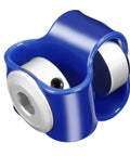 Flexible Shaft Coupler 18Mm Diameter 28Mm Length With 6Mm To 6Mm Bores Hella Flexible Tpu Elastomer Core in blue color.