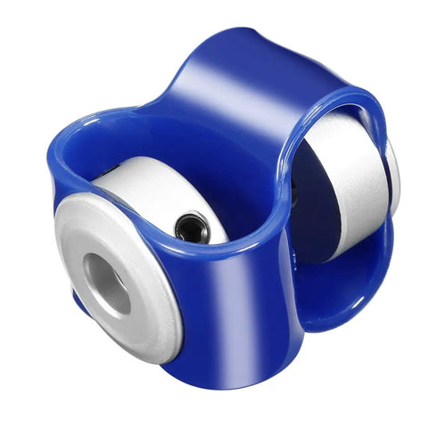 Flexible Shaft Coupler 18Mm Diameter 28Mm Length With 6Mm To 6Mm Bores Hella Flexible Tpu Elastomer Core in blue color.
