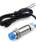 Inductive Proximity Sensor Switch M18 Non Shield Type With 8mm Sensing Range, 10 To 30V DC, 200mA, NPN Normally Closed Three Wire, Blue Housing, 18mm Mounting Hole, LJ18A3 8 Z AX Compatible Workhorse For Industrial Automation, cable ends