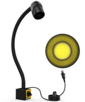 18W Magnetic Lathe Light With 2160 Lumens Flexible Gooseneck Work Lamp For CNC Milling Machines And Drill Presses