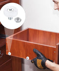 8 Pack 19Mm Drawer Rollers With Nuts Smooth Gliding Replacement Pulleys For Cabinets Sliding Doors And Furniture Heavy Duty Pom Nylon Wheels Silent Ride Hassle Free Install showcasing drawer roller installation.