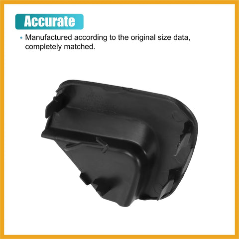 Unpainted Front Right Bumper Tow Hook Cover For Toyota Yaris 2012 2013 2014 Easy Install Direct Fit Replacement Eye Cap Black OE Style